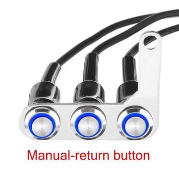 Motorcycle Switch Handlebar ON-OFF Push 3 Buttons Waterproof For Headlight Horn Horn T... (TYPE: #6)