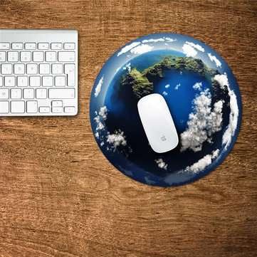 Mouse Pad Decals Mat Sticker PAG Waterproof Removable Desk Stickers Globe Home Decor Gift