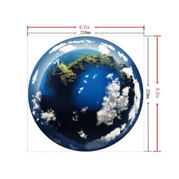 Mouse Pad Decals Mat Sticker PAG Waterproof Removable Desk Stickers Globe Home Decor Gift