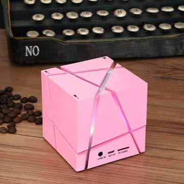Multi-color Lights Creative Portable Fashion bluetooth Wireless Stereo Bedroom Light  (COLOR.: PINK)