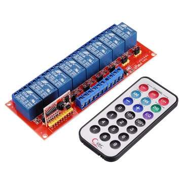 Multi-function Infrared Remote Control 8 Channel Relay ... (VERSION: SELF-LOCKSWITCH | VOLTAGE: 12V)
