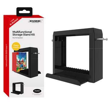 Multifunctional Storage Bracket Base Game Cards Disc Storage Rack for Nintendo Switch Game Console J