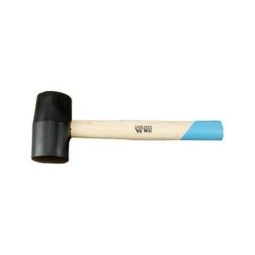 MYTEC Cooked Bakelite Handle Rubber Hammer Rubber Hammer Floor Tile Tools Tile Decorat... (TYPE5: A)