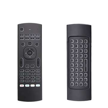 MX3 Air Mouse Smart Voice Remote Control Backlit 2.4G RF Wireless Keyboard for X96 mini KM9 A95X H96