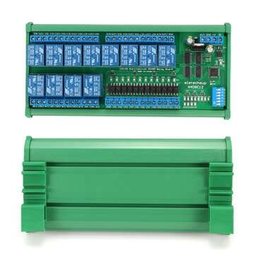 N4D8C12 Isolation 12V/24V RS485 Relay Modbus RTU Protocol D... (VOLTAGE: 12V | TYPE: WITHDINRAILBOX)