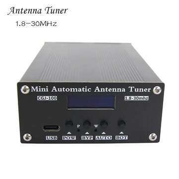 New ATU100 Automatic Antenna Tuner 100W 1.8-30MHz With Battery Inside Assembled For 5-100W Shortwave