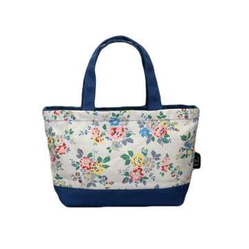 New Portable Canvas Lunch Bag Thermal Insulated Snack Lunch Box Carry Tote Storage Ba... (COLOR.: 1)
