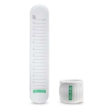 NEWYES Silicone Wrist Strap Memorandum Memo Notes Ruler Waterproof Erasable Statio... (COLOR: WHITE)