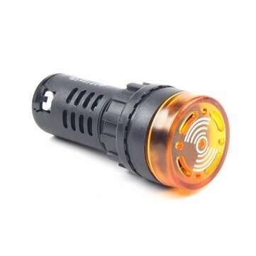 NIN AD16-22SM 12V 24V 110V 220V 380V 22mm Flash Signal Light LE... (VOLTAGE: 24V | COLOR.: YELLOW)