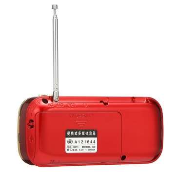 Nontaus B871 3W FM Radio Receiver Support TF Memory Card USB 3.5MM AUX