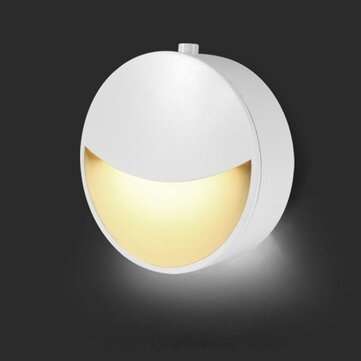 Novelty 0.2W LED Night Light Plug-in Wall Light Energy Saving for Home Bedroom AC... (COLOR.: WHITE)