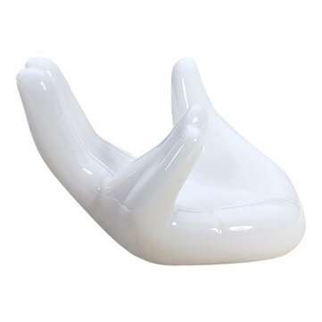 Ocarina Bracket Hand Shape White Ceramics Handle Elegant Decoration Bracket 6 Hole 12 Hole Ocarina S