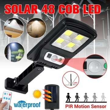Outdoor 48LED COB Solar Light Motion Sensor IP65 Waterproof Street Wall... (TYPE: WITHREMOTECONTROL)