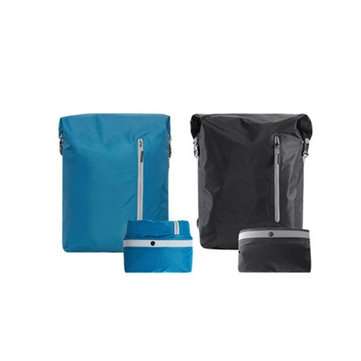 Outdoor Backpack Lightweight Sports Folding Bag Portable Camping Hiking School Ba... (COLOR1: BLACK)