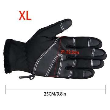Outdoor Electric Heated Warm Gloves  Control Level Battery Power Hand For Winter (SIZE: XL)