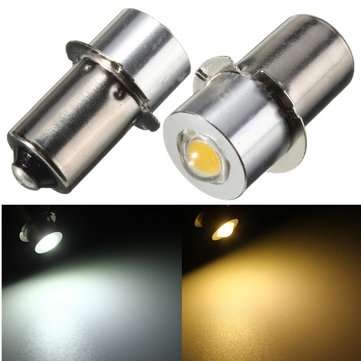P13.5S PR2 LED Flashlight Bulb 1W Interior Bike Torch Spot Rep... (COLOR.: WARMWHITE | VOLTAGE: 18V)