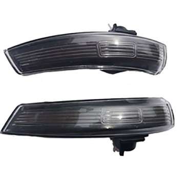 Pair Dynamic Door Wing Mirror LED Turn Indicator Signal Lights Amber For Ford Foc... (COLOR.: SMOKE)