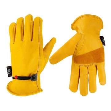 Pair Motorcycle Riding Gloves Garden Work Protect Heavy Duty Thorn Proof Work Windproof (SIZE: M)