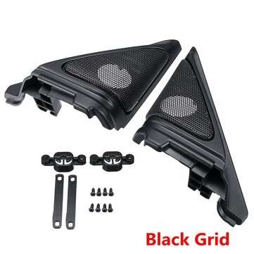 Pair Tweeter Speaker Bezel Tweeter Cover For Honda Accord 2018-2019 (COLOR: BLACK)