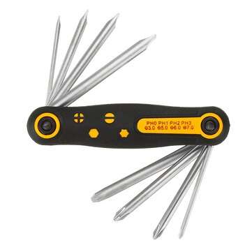 PARON 8 in 1 Folding Wrench Inner Hexagon Spanner Plum Hex Wrench Screwdriver Hand Tool... (TYPE: B)