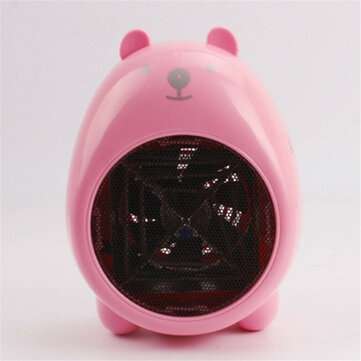 Personal Space Heater Mini Eletric Heater 400W 220V Eletrical Warmer 1010 Desk ... (COLOR.: PINK)