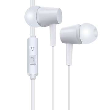 PESTON BTE-19 Universal 3.5mm Wired Control Stereo Music In-ear Earphone Headphone for Computer Smar