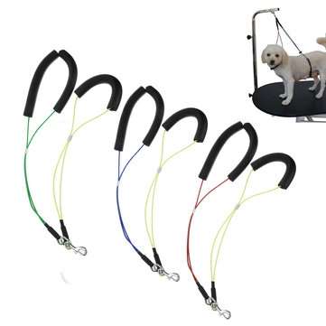Pet Dog Cat Grooming Table Arm Wire Rope Cable Restraint Holder Noose Harnes... (COLOR.: YELLOWBLUE)