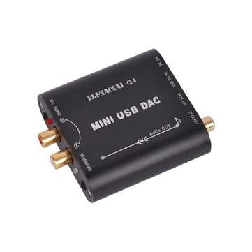 PJ.MIAOLAI Q4 CM108AH HIFI Fiber Coaxial Fever Decoder DAC Computer External USB Au... (ADAPTOR: US)