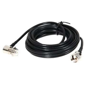 PL259 Antenna Connector Coaxial Extend Cord Cable SO239 5M 16ft for Car Radio Walkie Talkie MP320 MP