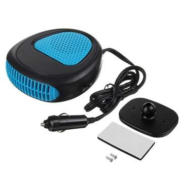 Portable 12/24V Electric Car Heater DC Heating Fan Defogger Defroste... (VOLTAGE: 24V | COLOR: BLUE)