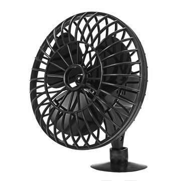 Portable 12V DC Electric Oscillating Car Cooler Fan Clip Switch Outdoor Camping