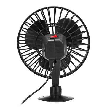 Portable 12V DC Electric Oscillating Car Cooler Fan Clip Switch Outdoor Camping