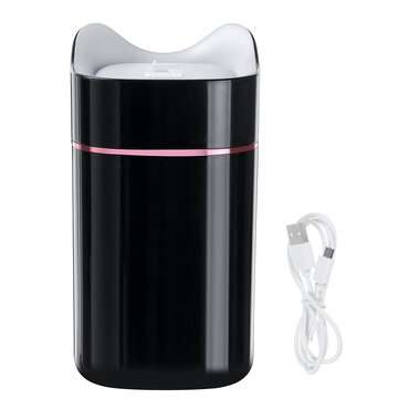Portable Desk Tabletop Air Humidifier USB Charging Aroma Diffus... (CAPACITY: 1400ML | COLOR: WHITE)