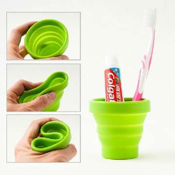 Portable Silicone Retractable Folding Cup Telescopic Collapsible Outdoor Sports Camping Travel Mug