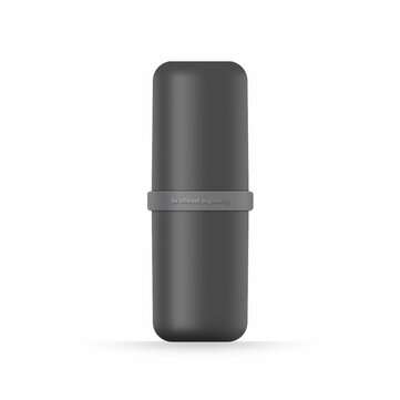 Portable Toothbrush Wash Cup Toothpaste Boxes Handy Travel Toothbrush Toothpaste ... (COLOR.: BLACK)