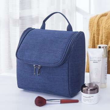 Portable Travel Cosmetic Bag With Hooks Large-capacity Cosmetic Organizer (COLOR.: NAVYBLUE)