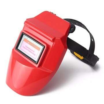 Pro Solar Auto Darkening Welding Helmet Arc Tig Mig Mask Grinding Welder Mask (COLOR.: RED)