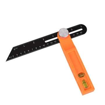 Protractor Angle Ruler T Shape Ruler Adjustable Ruler with Level (LENGTH: 200MM)