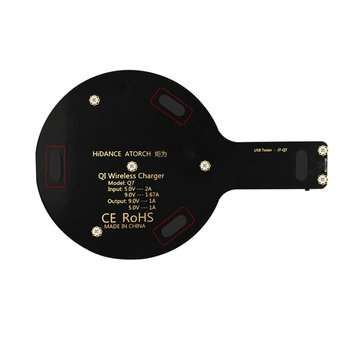 Qi QC2.0/3.0 Wireless 10W Fast Charger Mobile Phone Tester For Apple Huawei Voltage and Current Disp