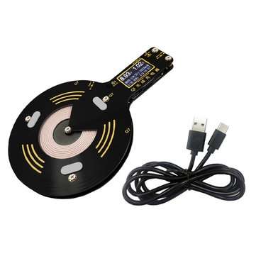 Qi QC2.0/3.0 Wireless 10W Fast Charger Mobile Phone Tester For Apple Huawei Voltage and Current Disp