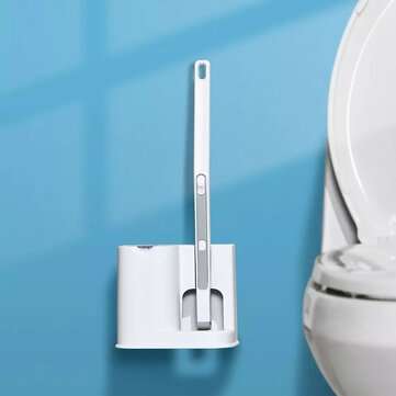 QUANGE Disposable Toilet Brush Set 99% Anti-bacte... (PACKAGE INCLUDE: TOILETWAND10REPLACEMENTHEADS)