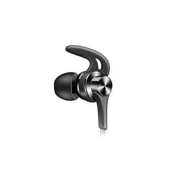 QKZ EQ1 Wired Metal Half In-ear HiFi Earphone with Microphone Line Control (COLOR.: GREY)