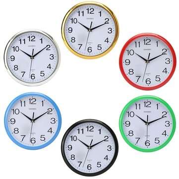 Quartz Large Vintage Round Modern Home Bedroom Retro Time Kitchen Wall Clock (COLOR: BLUE)