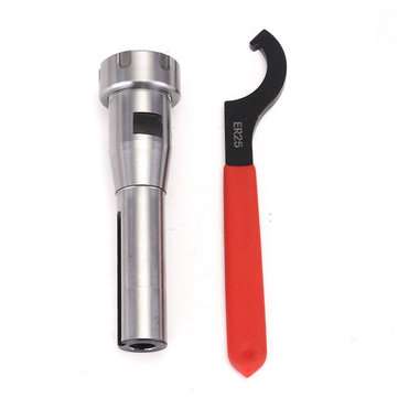 R8-ER25-7/16 Collet Chuck Holder Straight Shank Extension ER25 Wrench CNC Arbor