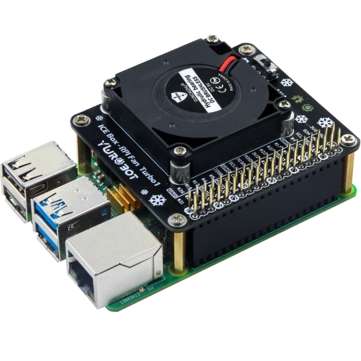 Raspberry Pi 4B Development Board Cooling Fan Suitable for RaspberryPi Turbo Fan with L... (TYPE: B)