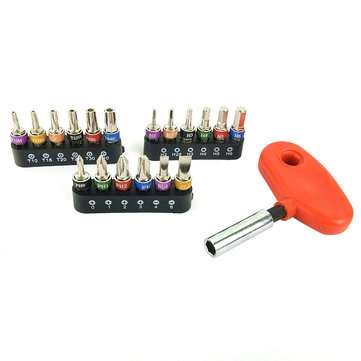 Raitool 1/4 Ratchet Wrench Screwdriver Set 19PC Mini Screw Driver DIY Household Hardware Tool