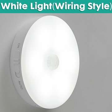 Rechargeable Cordless PIR Motion Sensor LED Night Light La... (LIGHT COLOR: WHITELIGHT(WIRINGSTYLE))