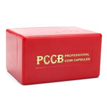 Red Coin Storage Case Box Organizer for 10 Certified Graded PCGS NGC Slab Coin Holder