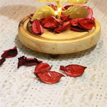 Red Forever Rose Glowing Flower Immortal Fresh Rose in Glass Mother`s day Decoration Toys