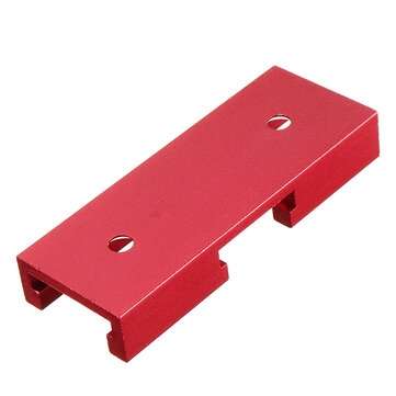 Red 80mm Aluminum Alloy Miter T-Track Connector Nut Slider DIY Woodworking Tool